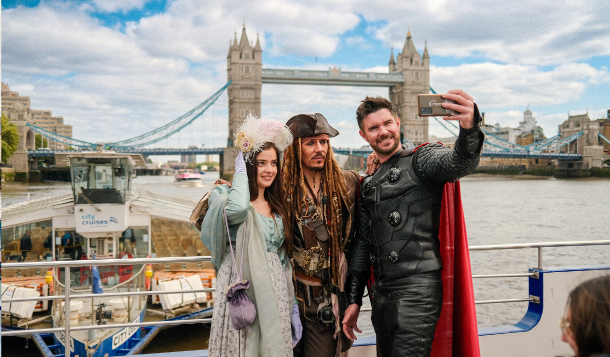 Take a selfie on board City Cruises